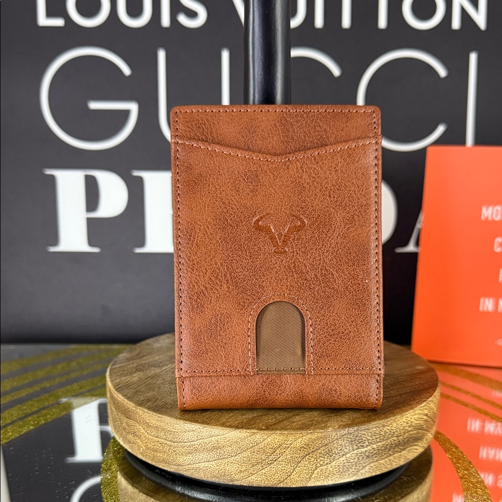 Bulliant Brown Leather Card Holder